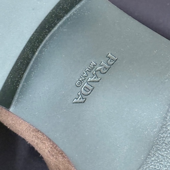 Prada Brown Suede Triangle Loafers NEW - Picture 14 of 16